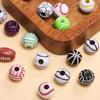 10pcs 11mm Charms Basketball Round Loose Beads Football Soccer Ball Acrylic Beads With Hole Bracelets Jewelry Making Supplies