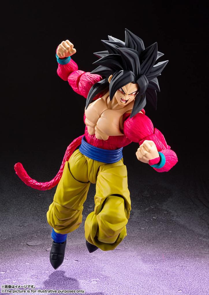 TAMASHII NATIONS Dragon Ball Z Super Saiyan 4 Son Goku Approximately 150mm Painted Movable Figure S.H.Figuarts PVC&ABS