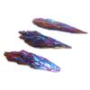 Natural Stones  Blue Color And Minerals Titanium Aura Quartz Tail Decor