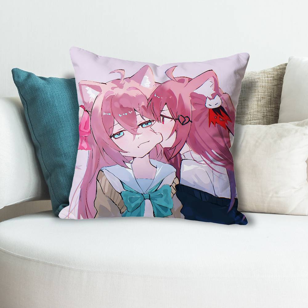 Чехлы для подушек Neuro SSama EEvil Vtuber для спальни, гостиной, дивана, домашнего декора, полиэстеровая наволочка на молнии