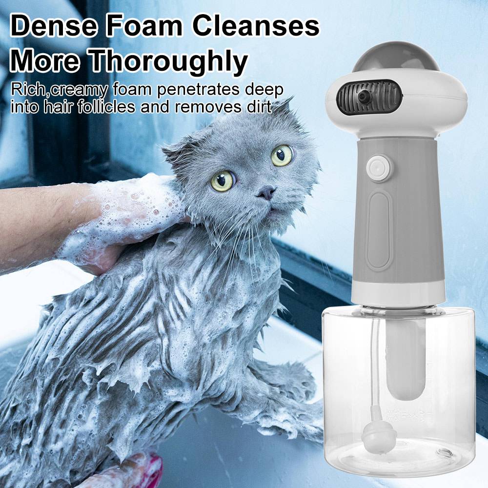 Shampoo Pet Bathing Machine Electric Automatic Foam Sprayer Portabe Cat Dog Bath Bubbler Bathroom