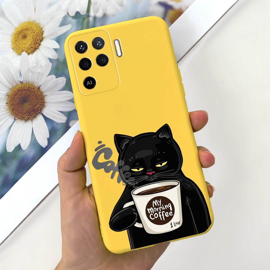 For Oppo Reno5 Lite Case Reno 5F 5Z Cute Cartoon Soft Silicone Phone Case For Oppo Reno 5 Pro Reno5 Lite 5F 5Z Back Cover Bumper