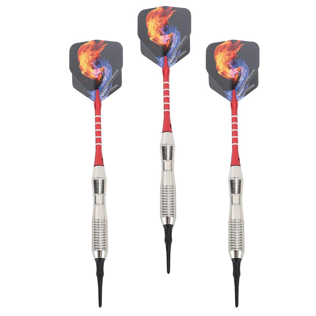 3PCS Soft Tip Darts for Beginners Plastic Professional Indoor Darts Set with Aluminum Shafts for