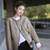 2025 Новое очаровательное пальто для дочери Зимний и осенний свитер Шерстяное кружевное пальто Свободное пальто для девочек Очаровательное плюшевое пальто Милое студенческое пальто для девочек