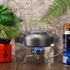 Folding Camping Gas Stove With Windproof Cover Outdoor Strong Fire  Heater Burner Portable Ultralight Picnic Hiking Gas Cooker