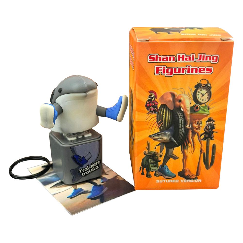 Tung Tung Sahur Keychain Toy with Buttons Make Sounds Pendant Stick Decompression Button Sound Funny toy