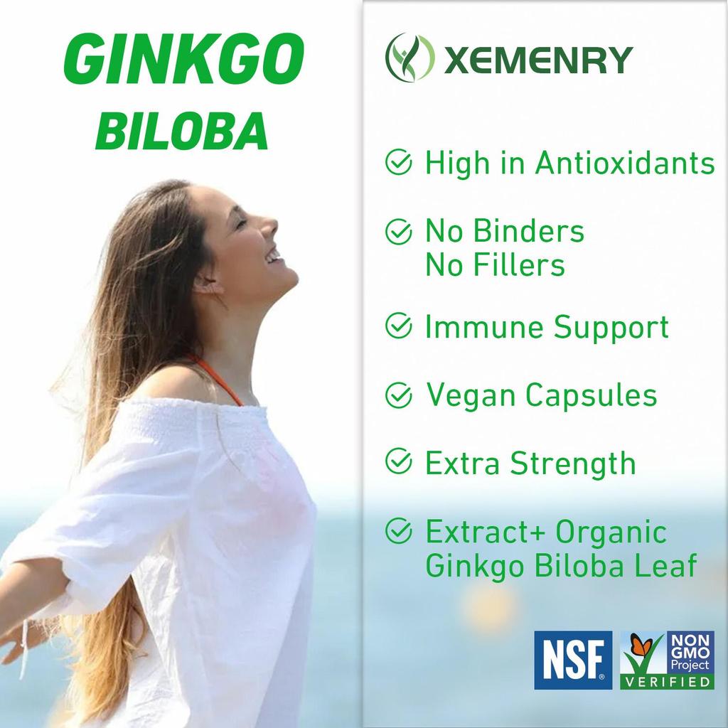 Ginkgo Biloba - Brain Health, Mind & Memory Circulation, Metabolism Booster