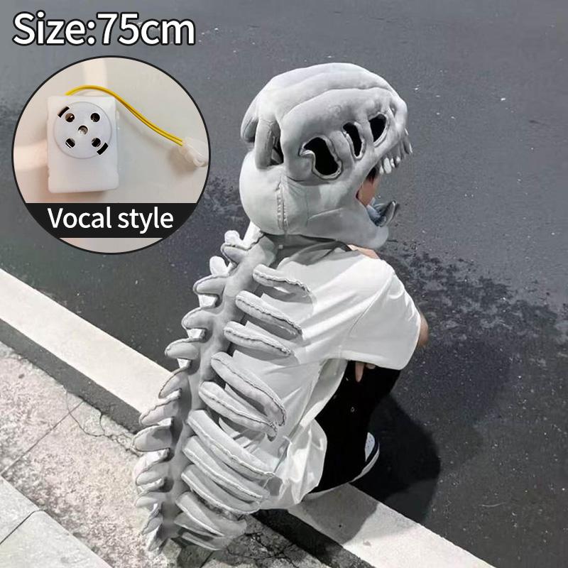 Костюм динозавра косплей головной убор смешной головной убор динозавра маска для лица скелета смешной костюм подарок карнавальные костюмы