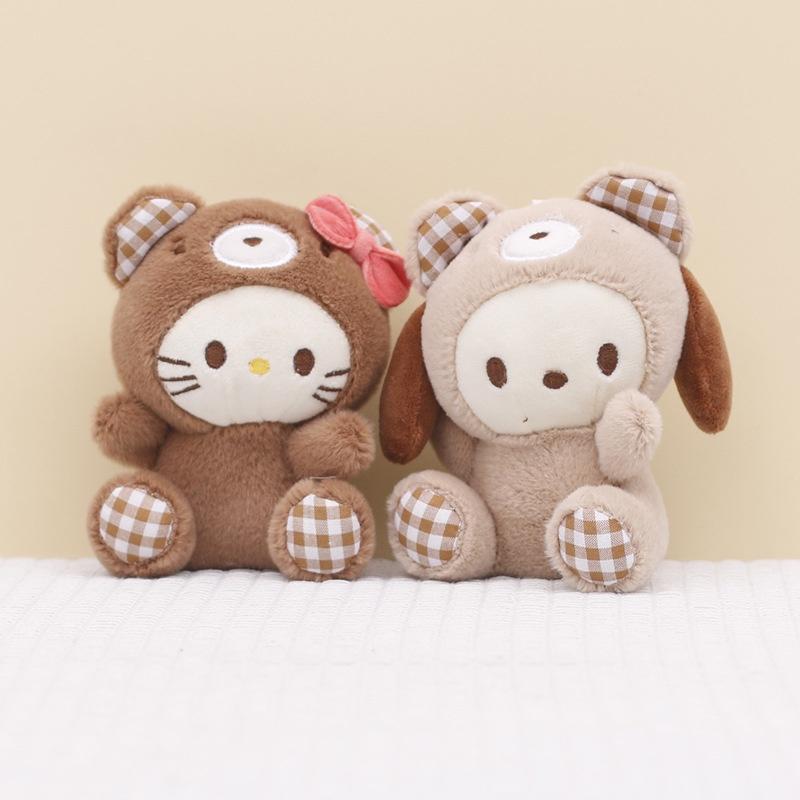 Очаровательный плюшевый брелок-подвеска Sanrio Melody Cinnamoroll Kuromi в виде куклы, подарок