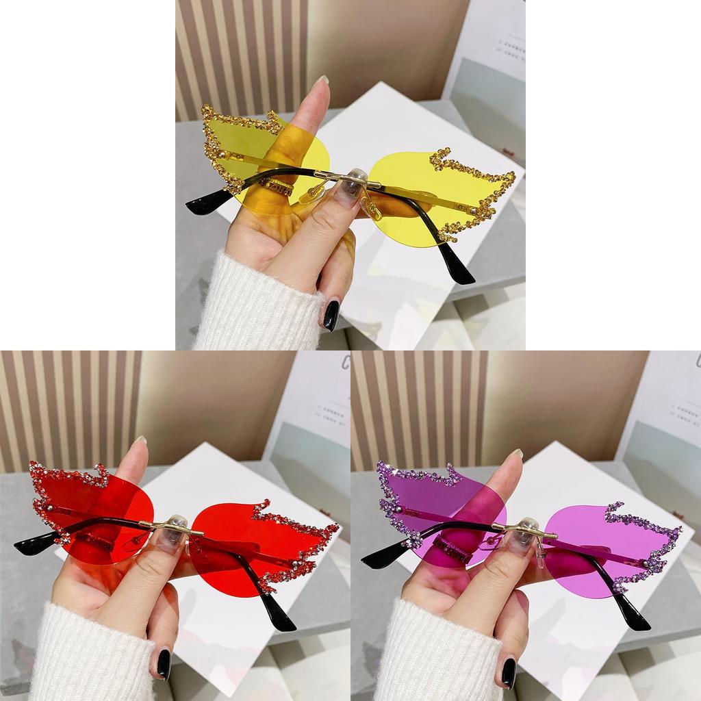 Fire Flame Fashion Sunglasses With Pc Lenses For Summer Outings And Stage Events