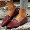 Ladies Shoes  Slip On Women's Flats Outdoor Casual Flats Women Pointed Toe Soft Bottom Solid Plus Size Shoes Women