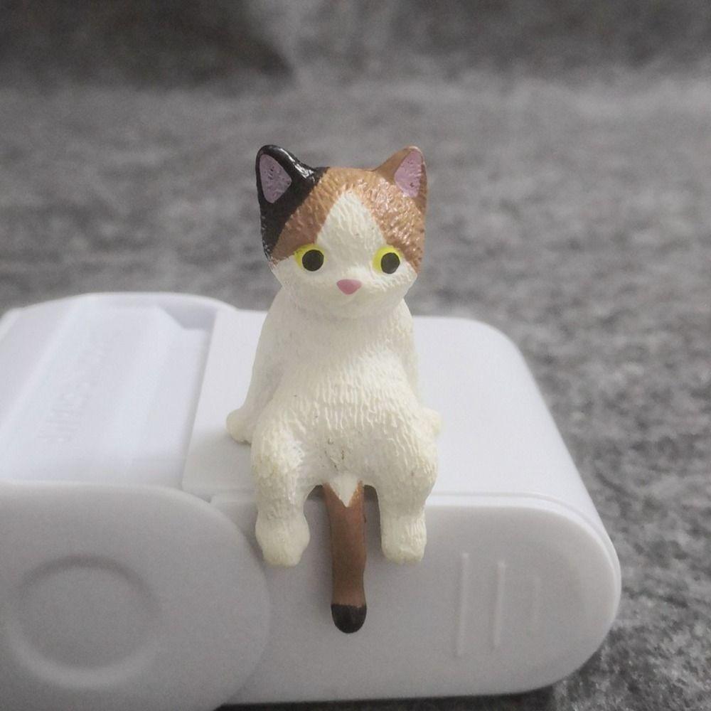 DIY Cat Ornament Car Decoration Cat Refrigerator Sticker High Quality Edge Cat Figurines