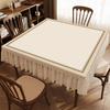 Square Tablecloth Waterproof Oil-proof Tablecloth Advanced Cover Up The Ugliness Tea Table Desk Pad Square Tablecloth Geb 1pcs