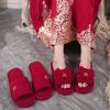 Wedding Slippers Wedding Celebration a Pair of Home Groom and Bride Couple Indoor Essential Supplies Bridal Dowry Slippers