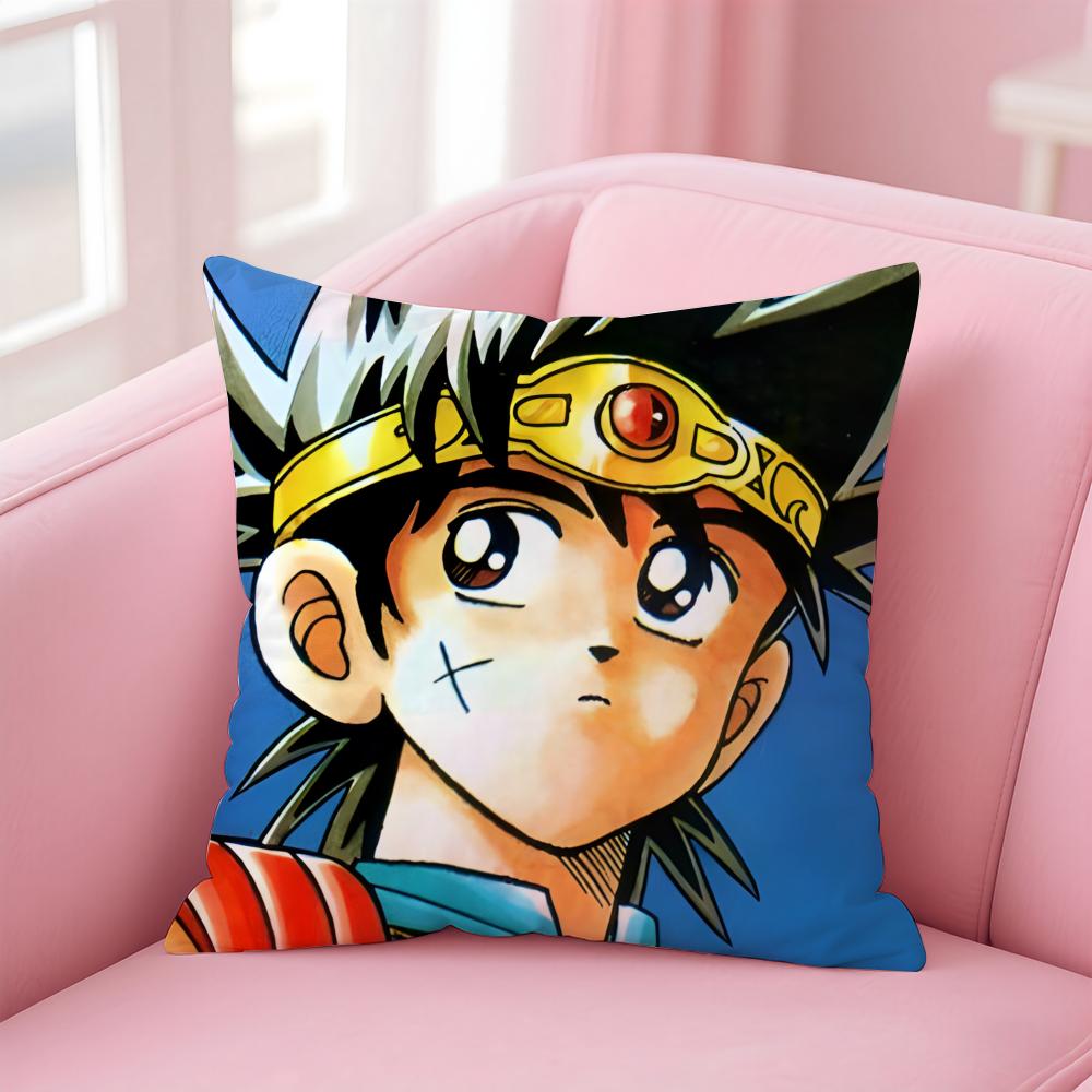 Cute Japanese Game DDragon Quest Slime Cushion Cover Pillow Case Soft Skin Friendly Fabric Concealed Zipper