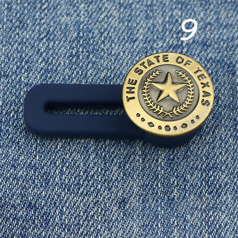 Letter Clothing Waist Fastener Jeans Extended Button Waistline Increase Retractable Buckle Buttons