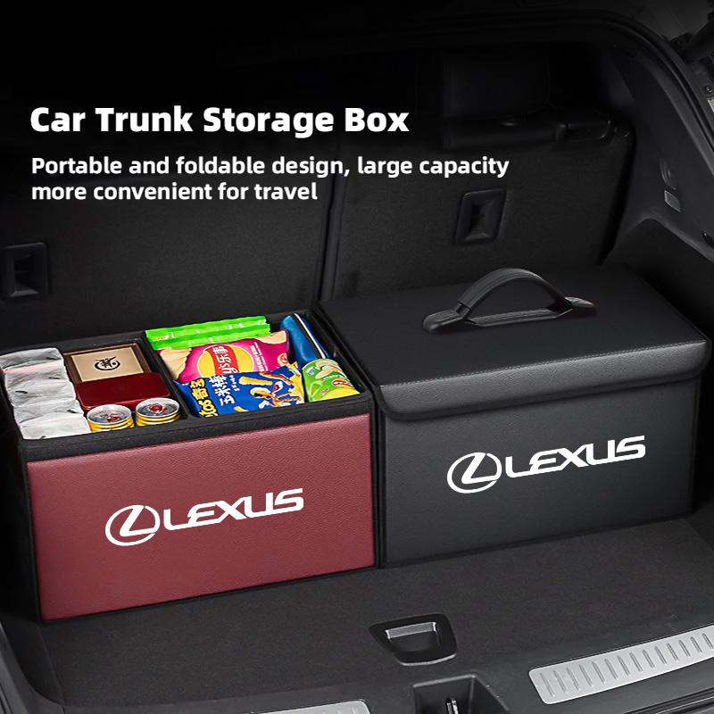 Кожаный ящик для хранения в багажник автомобиля Аксессуары-органайзеры для салона Автомобиля Для Lexus F-SPORT ES RX NX LS UX LM LX GX LC RZ IS CT GS RC HS