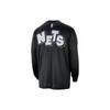 Nike Brooklyn Nets American Vintage Logo Print Celebrity Pullover Casual Quick-Dry Knit Long Sleeve T Shirt Men Tops Black FB3581-010