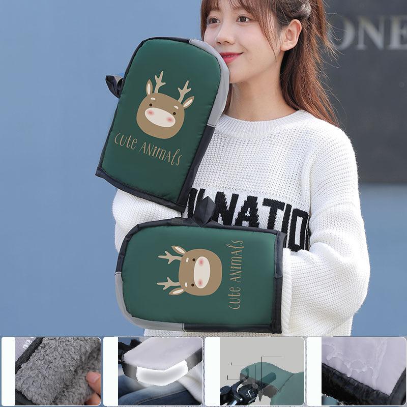 Motorcycle Scooter Handlebar Grip Gloves Muffs Winter Cycling Waterproof Windproof Bikecycle Handlebar Gloves Moto Accessories