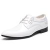 Men's Classic Retro Shoes Patent Leather Mens Lace-Up Dress Business Office Shoes Men Party Wedding Oxfords