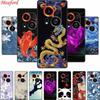 3D Тисненый Чехол Для Tecno Phantom X2 Pro Spark Go 2023 Pop 7 Pro Pova 5 Pro Neo 3 Черный Силиконовый Мягкий Задний Чехол Чехол Для Телефона Funda