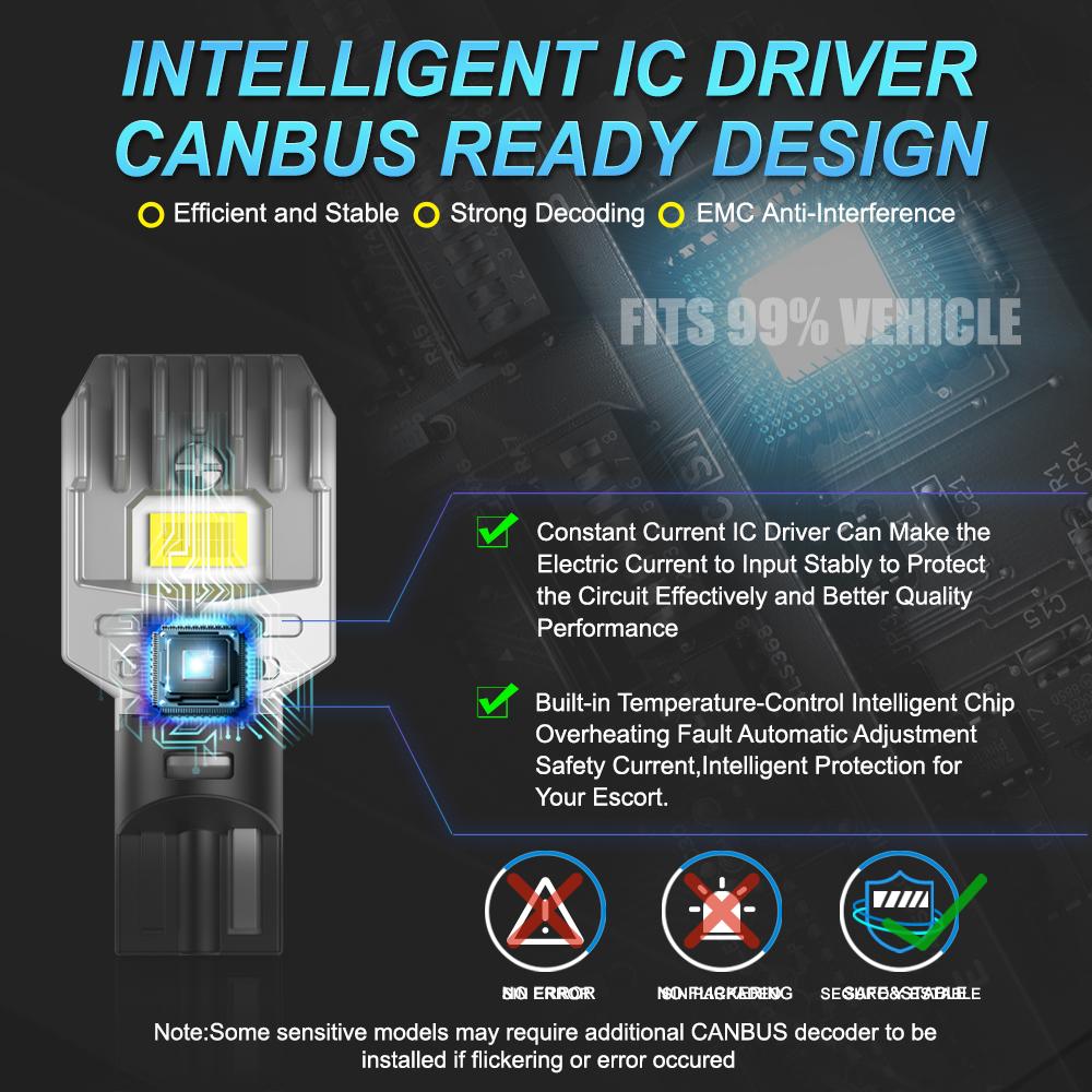 MAXGTRS 2 шт. T15 W16W Светодиодные Автомобильные Лампы Canbus Без Ошибок 921 912 Автомобильные Лампы Заднего Хода Парковки Ксеноновый Белый Автомобильные Огни