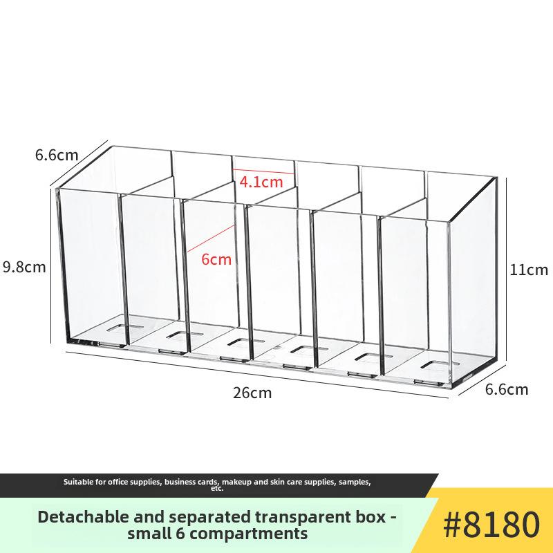 Акриловый держатель для ручек: Прозрачный тубус большой емкости для хранения вещей в студенческих общежитиях и офисных рабочих столах.