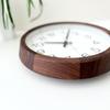 KATOMOKU Muku Clock 16 Walnut Wall Continuous Second 20cm km-108WA Clock, Hand, (Quartz Clock)