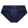 Dual Gravity Band Solid Jacquard Waistband Breathable Briefs Men Underwear Dark-Blue NB3311-VN7