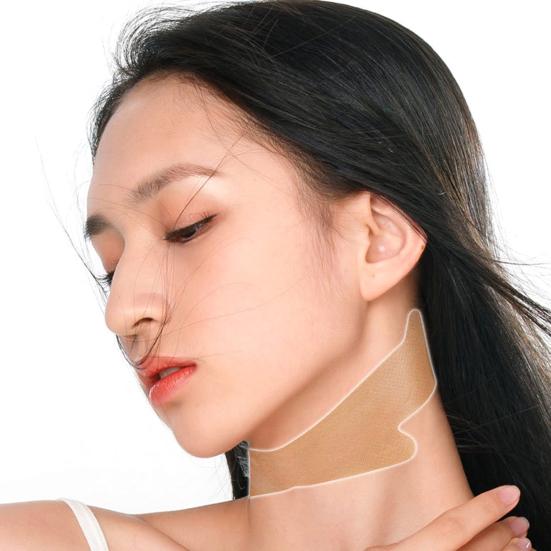 10 шт. наклейки для подтяжки шеи, невидимые подтягивающие ленты для удаления морщин и обвисшей кожи на шее