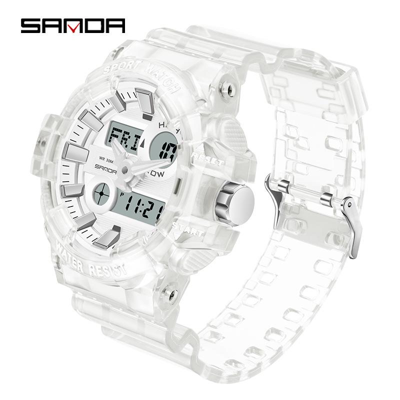 Sanda Student Multifunctional Waterproof Sports Watch with Alarm