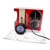 12V Universal Car 2"/52mm Diameter Volt Gauge 7 Colors LED Display