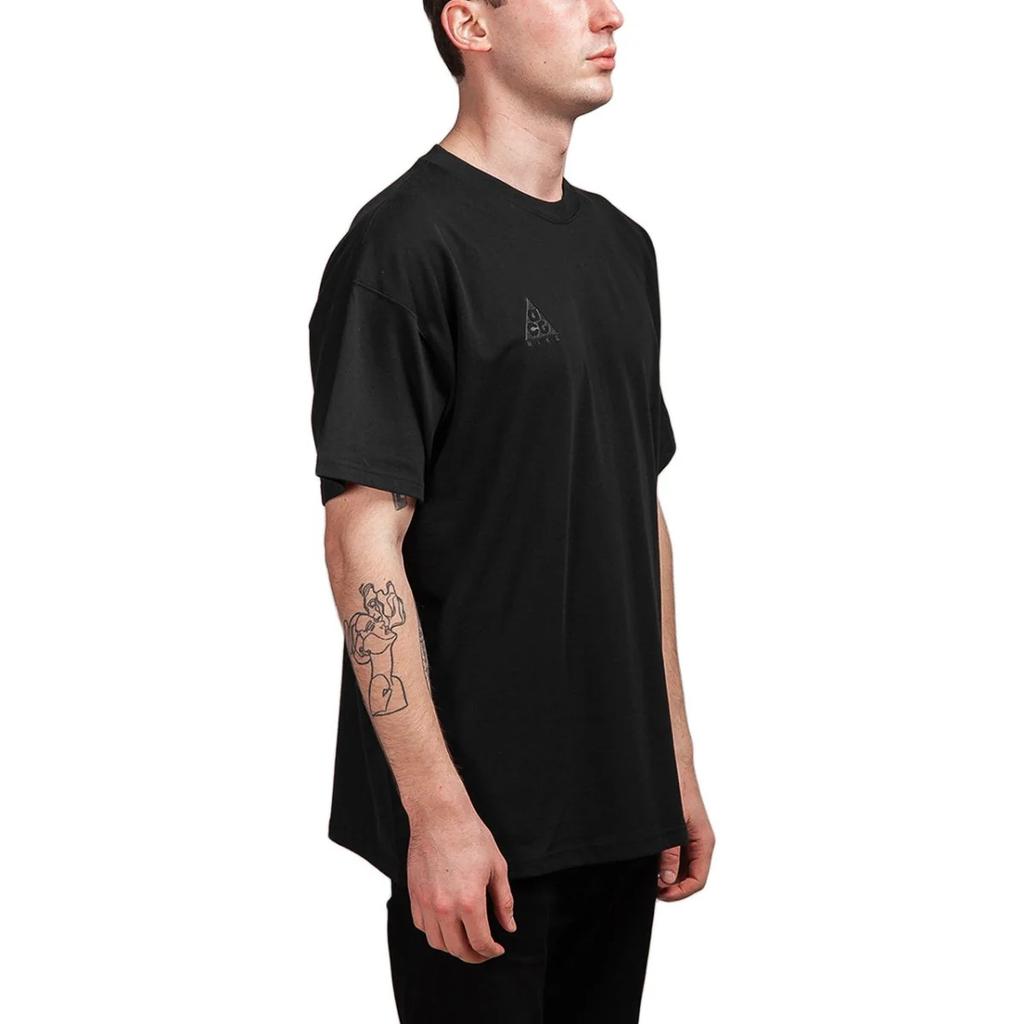 Nike T Shirts Men's Black Crew Neck Moderate Straight Fit BQ7342-010