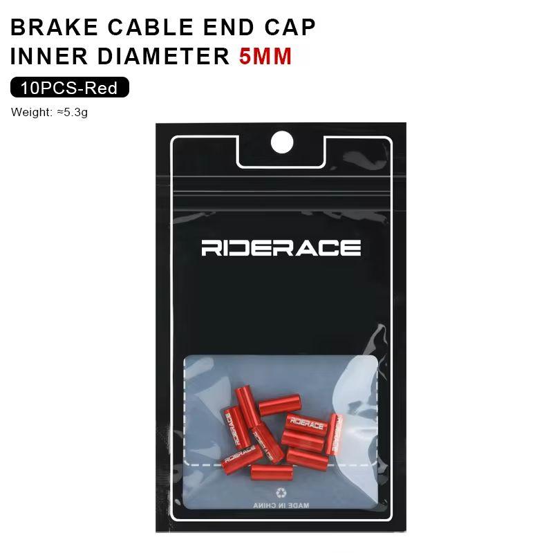 10Pcs/Lot Bicycle Derailleur Cable Housing End Cap Aluminum Alloy 4mm 5mm Bike Shift Brake Cable Ends Line Cap Wire Tube Plugs