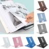 Metal Book Stand Angle Adjustable Stable Support Space-saving Avoid Neck Pain Foldable Ergonomic Tablet Stand