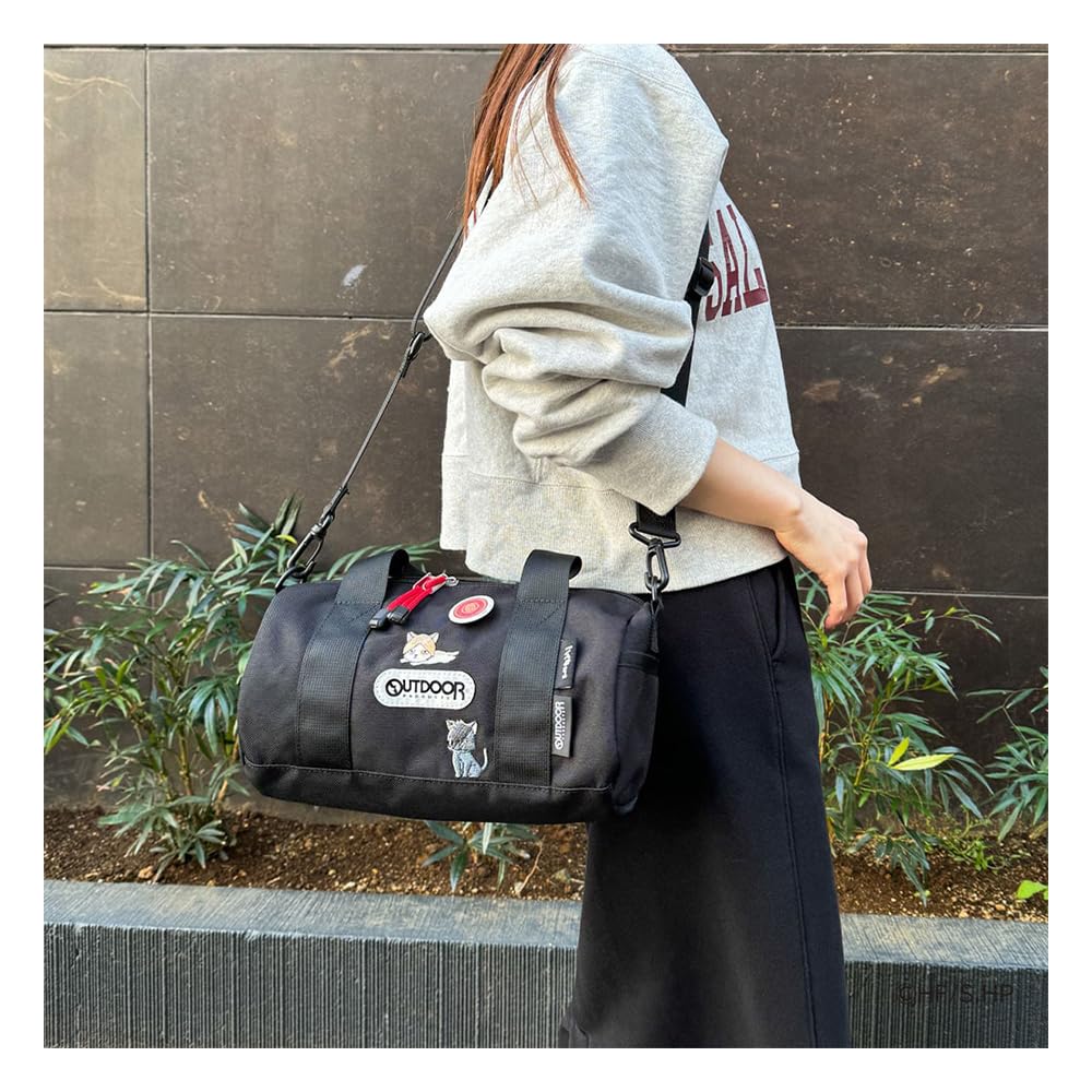 Мини-сумка-ролл Boston Bag ODHQ02 Школа Некома [Товары для активного отдыха] Haikyuu!! 10 (черный)