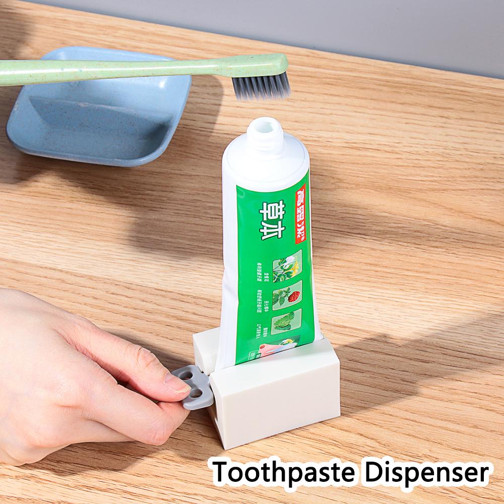 Home Living Bathroom Accessories Plastic Toothpaste Dispenser Rolling Tube Toothpaste Squeezer
