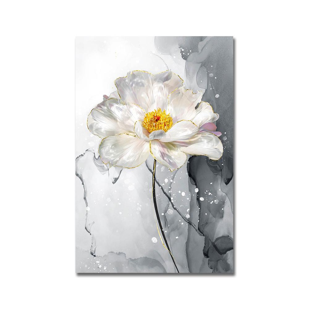 Скандинавские цветы, скандинавские постеры, декоративная живопись, абстрактные принты на холсте Cuadros, настенные художественные картины для гостиной, без рамки