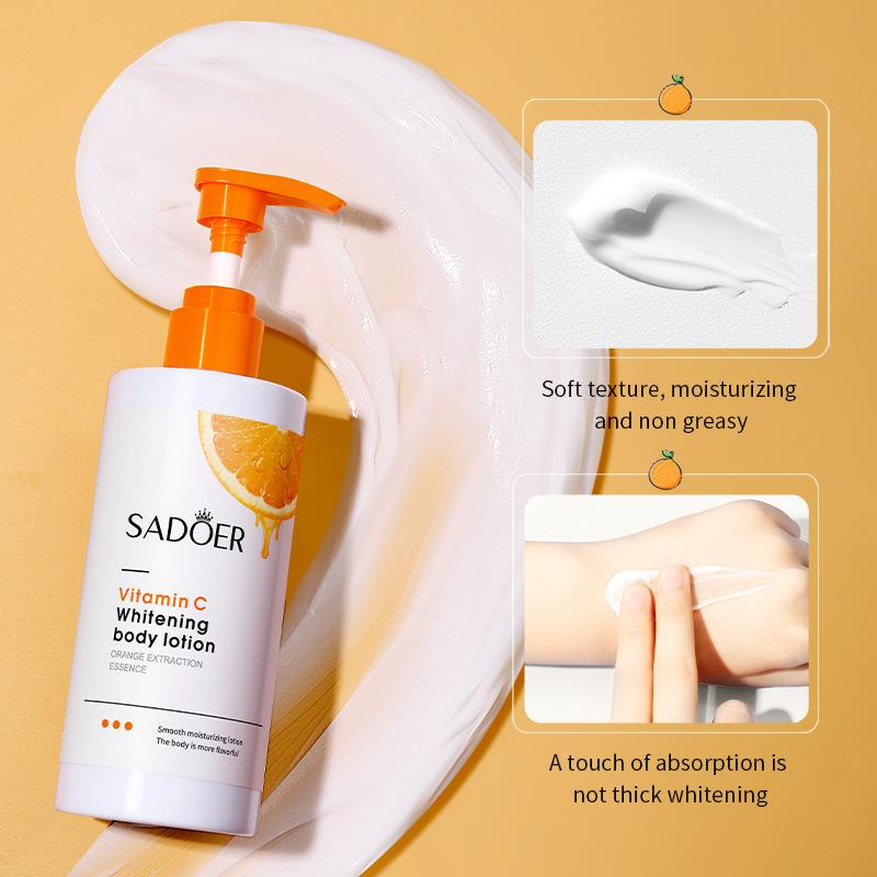 VC Whitening Body Lotion SADOER Vitamin C Увлажнение и увлажнение кожи