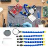PCB Soldering Holder with 5X Magnifier & Base Multi-Function Workbench Tool Flexible Arms Soldering Tool for Soldering/Repairing