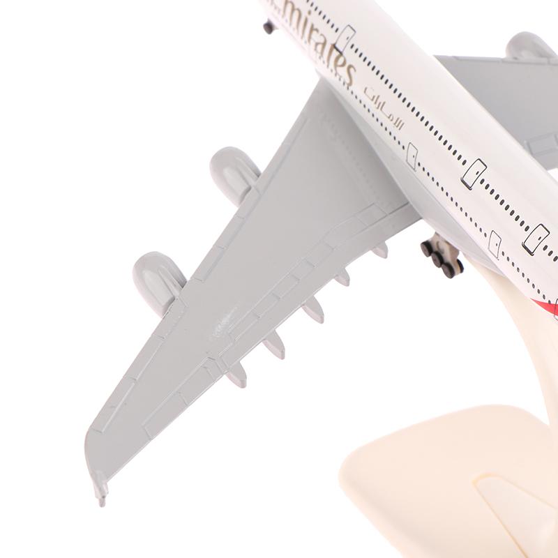 20 см 1:400 Модель самолета Emirates Airbus A380 Металлическая реплика Сплав Материал Авиационная симуляция Дети Мальчик Подарок