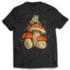 Frog On Mushroom Shirt Frogs Aesthetic Nature Lover Unisex T-Shirt