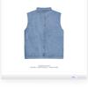 Men's Workwear Denim Vest Spring and Autumn Jacket Bf Y2k Style Loose Sleeveless Vest Men Clothing