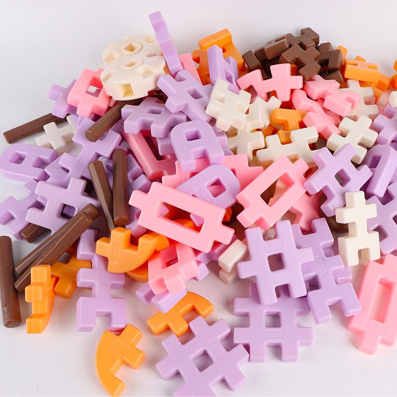 Creative Educational Soft Interlocking Building Blocks for Kids - Large Particle Assembly Toy