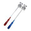 Weed Puller Tool 6 Teeth Steel Forged Hand Weeder 2-in-1 Manual Weed Remover