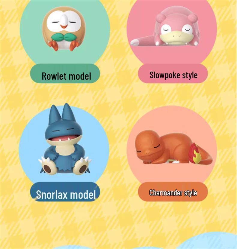 Новые оригинальные фигурки Pokémon серии для отдыха в позе для сна в закрытой коробке