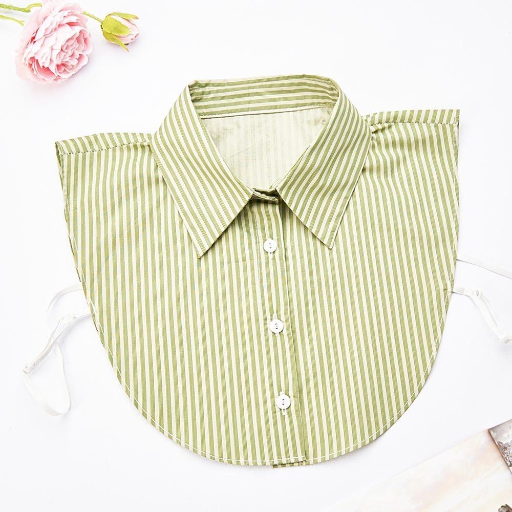 Съемный передний галстук Винтажный False Blouse Воротник Модные полоски Поддельный воротник для женщин