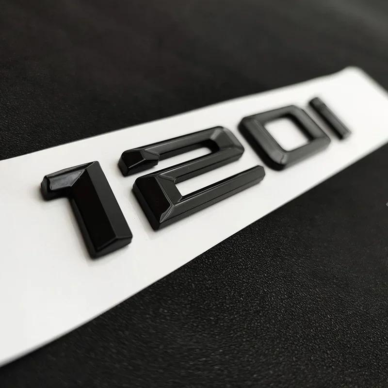 3D ABS Black Car Trunk Letters For BMW 114i 116i 118i 120i 125i 130i 15i 140i Logo Emblem Sticker F20 E87 F21 Auto Accessories ip2