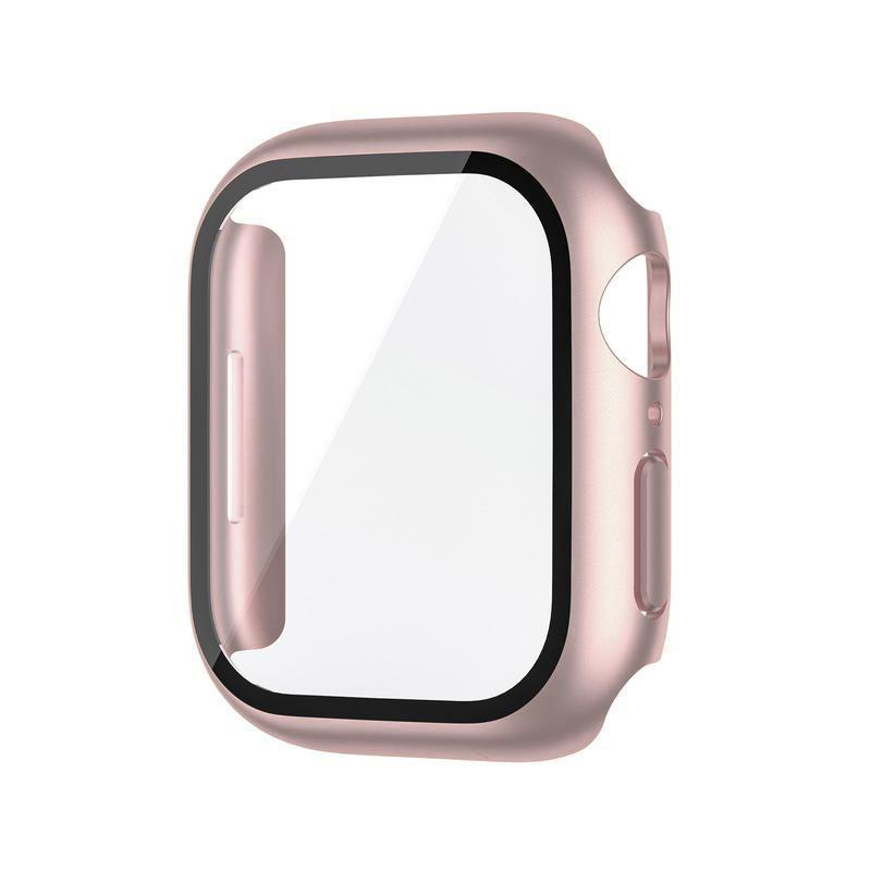 Tempered Glass+Case For Watch 38mm 40mm 41mm 42mm 44mm 45mm 46mm Screen Protector Protective Cover iWatch 10 8 7 9 6 SE 5