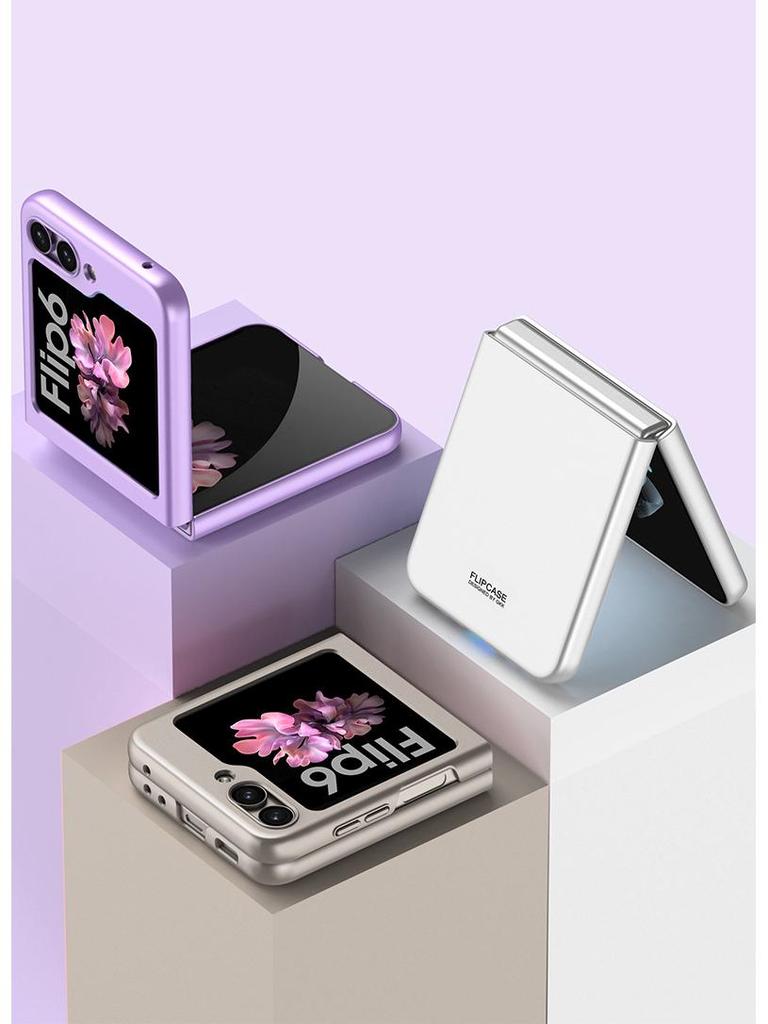 Ультратонкий матовый чехол-бампер Samsung Z Flip 6 однотонный